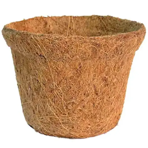 Maceta de coco redonda